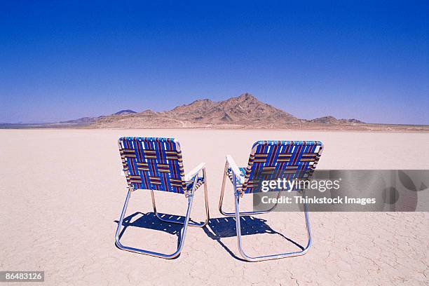 chairs in desert - mountain view arkansas stock pictures, royalty-free photos & images