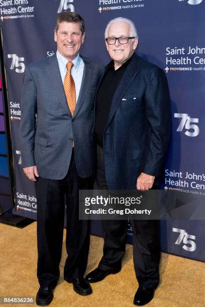 Bill Simon and Dominic Ornato attends the Saint John's Health Center Foundation's 75th Anniversary Gala Celebration at 3LABS on October 21, 2017 in...