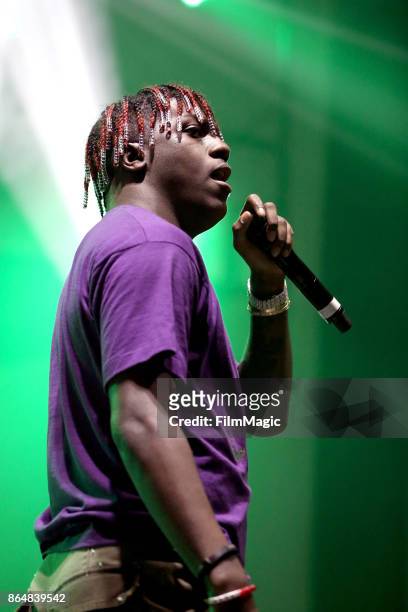 Lil Yachty performs at Echo Stage during day 2 of the 2017 Lost Lake Festival on October 21, 2017 in Phoenix, Arizona.