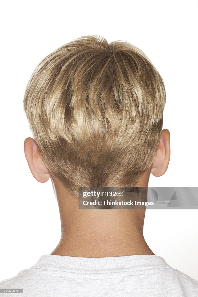 Back of blonde boy's head