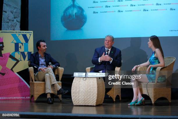 Former American Vice President Al Gore, attends to the conference to present the Documentary "An Inconvenient Sequel: Truth to Power" as part of the...