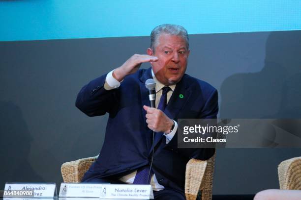 Former American Vice President Al Gore, attends to the conference to present the Documentary "An Inconvenient Sequel: Truth to Power" as part of the...