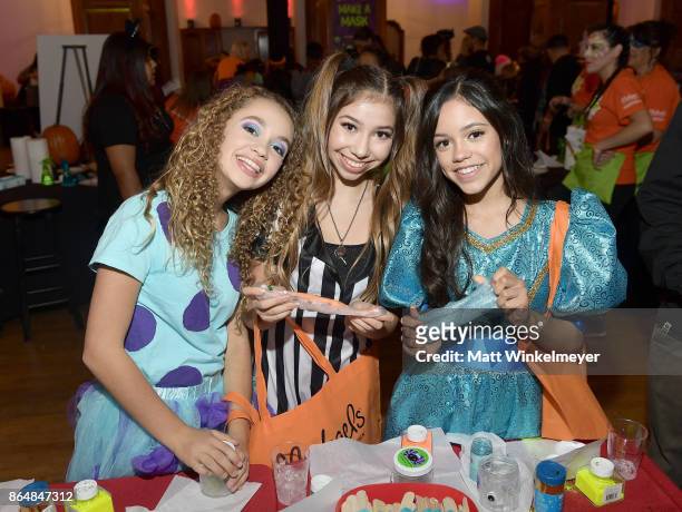 Jillian Shea Spaeder, Lulu Lambros and Jenna Ortega at the Dream Halloween 2017 Costume Party Benefitting Starlight Children's Foundation presented...