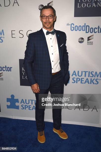 Massi Furlan arrives at Autism Speaks, Into the Blue Gala on October 21, 2017 in Los Angeles, California.