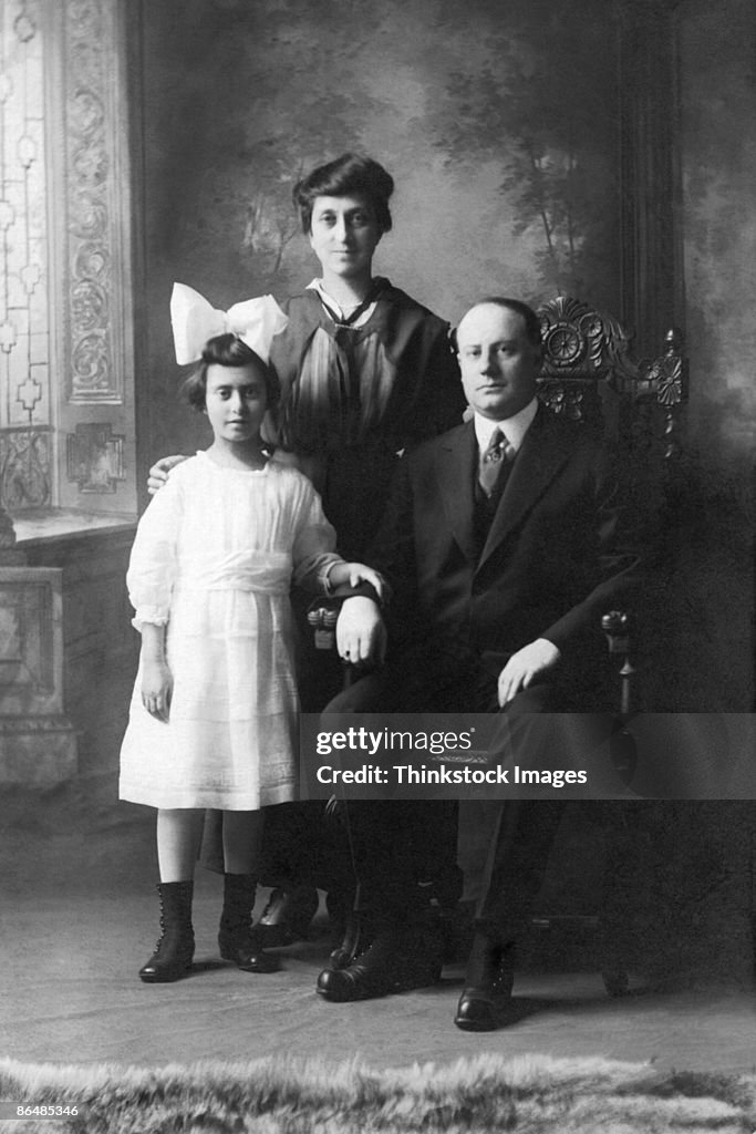 Vintage family portrait