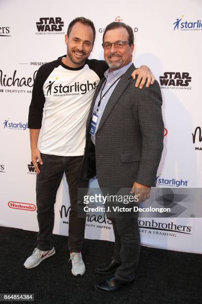 Starlight Children's Foundation, Chris Helfrich and EVP, Secretary and General Counsel at Michaels Stores, Inc., Michael Veitenheimer at the Dream...