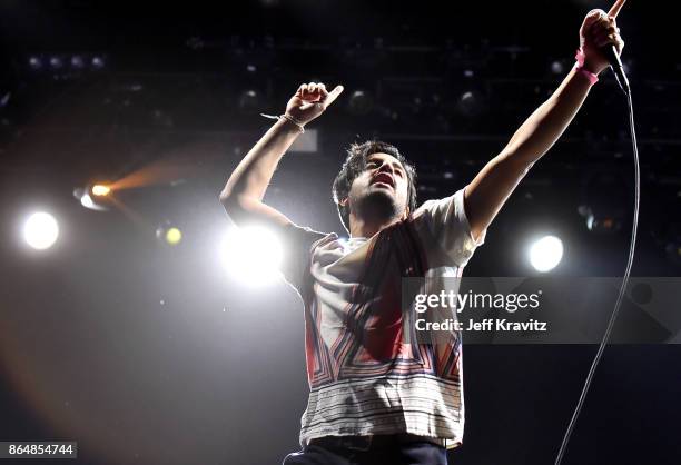 Sameer Gadhia of Young the Giant performs during Soul Bugs Superjam: The Dap-Kings play The Beatles at Piestewa Stage during day 2 of the 2017 Lost...