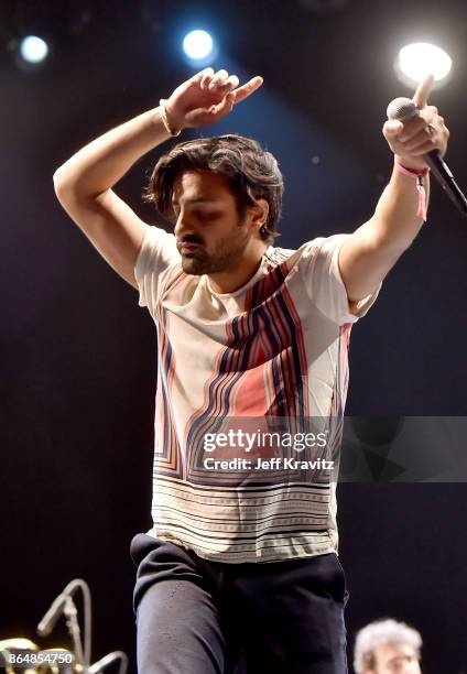 Sameer Gadhia of Young the Giant performs during Soul Bugs Superjam: The Dap-Kings play The Beatles at Piestewa Stage during day 2 of the 2017 Lost...