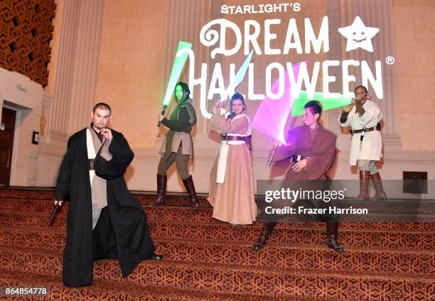 Guests attend the Dream Halloween 2017 Costume Party Benefitting Starlight Children's Foundation presented by Michaels and Aaron Brothers at The...