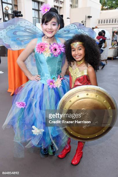 Chloe Noelle and Jordyn Curet at the Dream Halloween 2017 Costume Party Benefitting Starlight Children's Foundation presented by Michaels and Aaron...