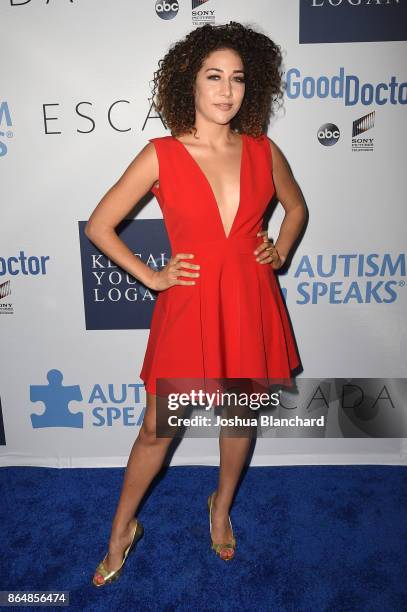 Marielle Scott arrives at Autism Speaks, Into the Blue Gala on October 21, 2017 in Los Angeles, California.