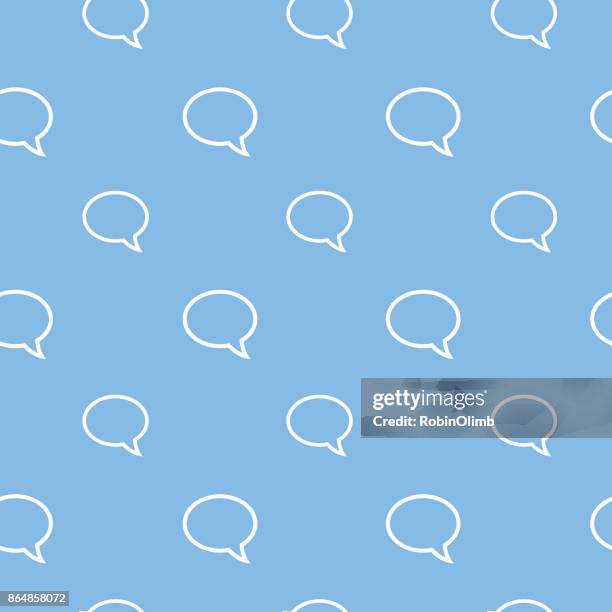 stockillustraties, clipart, cartoons en iconen met speech bubbles naadloze patroon - speech background
