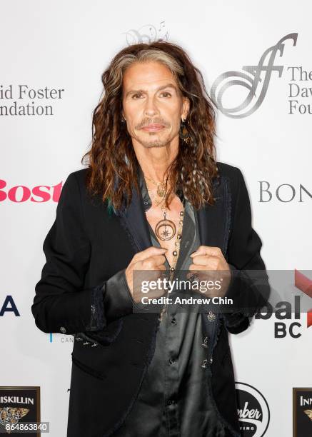 Steven Tyler attends the David Foster Foundation Gala at Rogers Arena on October 21, 2017 in Vancouver, Canada.