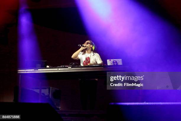 Lil Jon performs at Echo Stage during day 2 of the 2017 Lost Lake Festival on October 21, 2017 in Phoenix, Arizona.