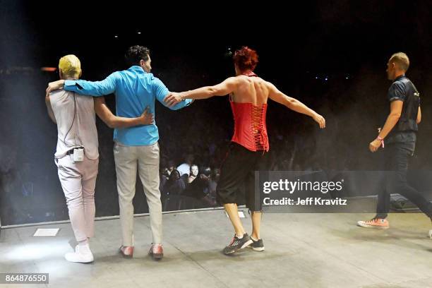 Tony Kanal, Davey Havok, Adrian Young, and Tom Dumont of Dreamcar perform at Piestewa Stage during day 2 of the 2017 Lost Lake Festival on October...