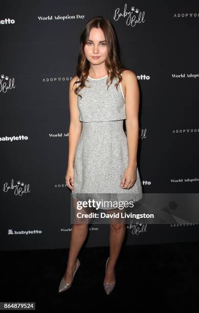Actress Liana Liberato attends the 7th Annual Baby Ball Gala at NeueHouse Hollywood on October 21, 2017 in Los Angeles, California.
