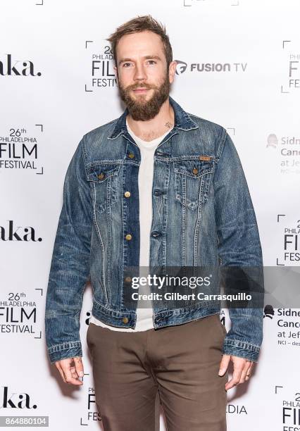 Director, actor, screenwriter Mark Webber attends the Red Carpet Premiere of Flesh and Blood during the 26th Philadelphia Film Festival at Prince...