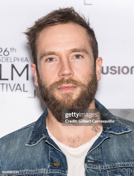 Director, actor, screenwriter Mark Webber attends the Red Carpet Premiere of Flesh and Blood during the 26th Philadelphia Film Festival at Prince...