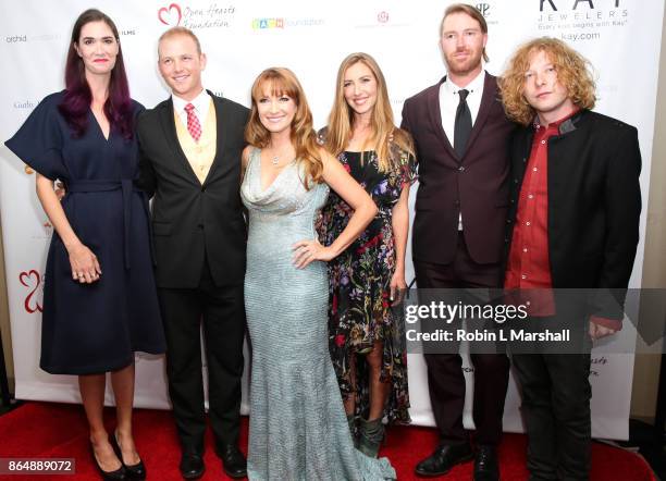 Actress /Philanthropist Jane Seymour and kids Jenny, Kristopher, Katie, Sean and Johnny attend the 2017 Open Hearts Gala at SLS Hotel on October 21,...