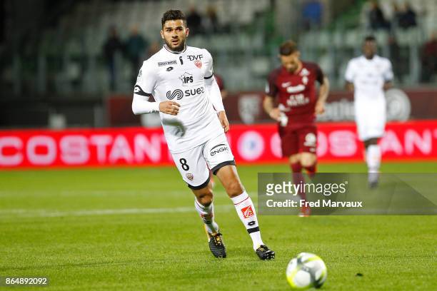 Mehdi Abeid of Dijon during the Ligue 1 match between Metz and Dijon FCO at on October 21, 2017 in Metz, .
