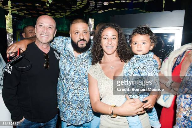 Dj Khaled, Nicole Tuck, Asahd Khaled Tot Living By Haute Living Celebrates Asahd's First Birthday With Cybex on October 21, 2017 in Miami, Florida.