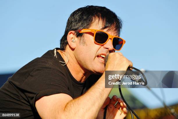 Joey Cape, lead singer of Lagwagon, performs at Ye Scallywag! at Waterfront Park on October 21, 2017 in San Diego, California.