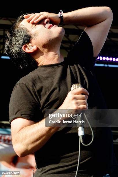 Joey Cape, lead singer of Lagwagon, performs at Ye Scallywag! at Waterfront Park on October 21, 2017 in San Diego, California.