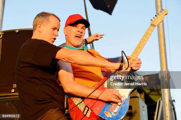 Dave Quackenbush and Warren Fitzgerald of The Vandals perform at Ye Scallywag! at Waterfront Park on October 21, 2017 in San Diego, California.