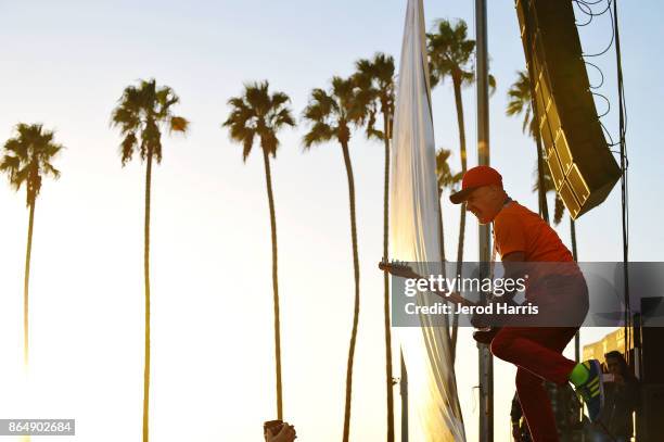 Warren Fitzgerald of The Vandals performs at Ye Scallywag! at Waterfront Park on October 21, 2017 in San Diego, California.