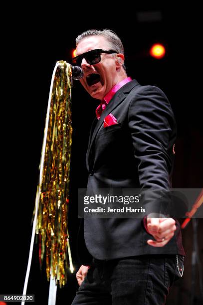 Spike Slawson performs with Me First and the Gimme Gimmes at Ye Scallywag! at Waterfront Park on October 21, 2017 in San Diego, California.