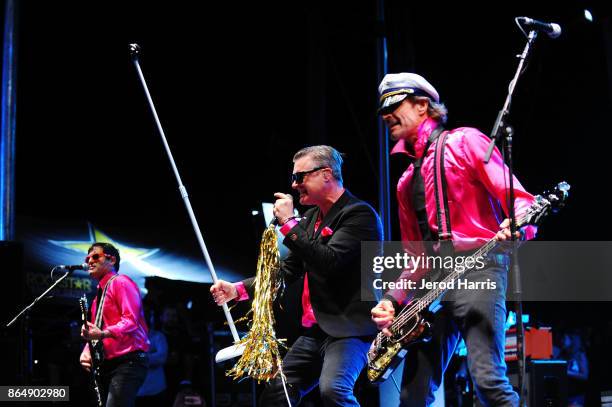 Me First and the Gimme Gimmes perform at Ye Scallywag! at Waterfront Park on October 21, 2017 in San Diego, California.