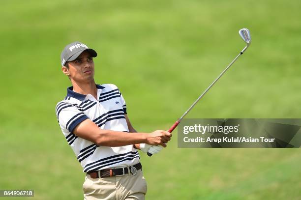 Ajeetesh Sandhu of India pictured during round four of the Macao Open at Macau Golf and Country Club on October 22, 2017 in Macau, Macau.