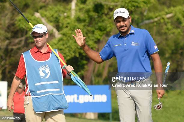 Gaganjeet Bhullar of India pictured during round four of the Macao Open at Macau Golf and Country Club on October 22, 2017 in Macau, Macau.