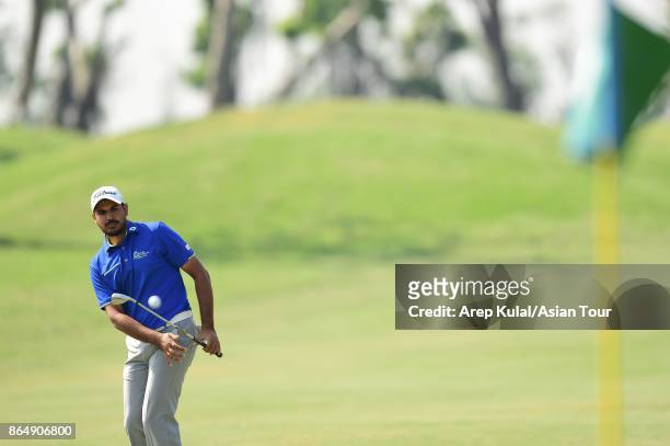 Gaganjeet Bhullar of India pictured during round four of the Macao Open at Macau Golf and Country Club on October 22, 2017 in Macau, Macau.