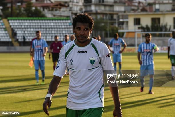 Year old striker Brandão, the star of Levadiakos FC during the Super League Greek match between Levadiakos FC and PAS Giannina at Levadia Stadium, in...