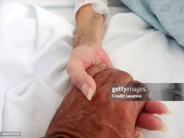 hand of consolation and love of the sick - streptomyces stock pictures, royalty-free photos & images