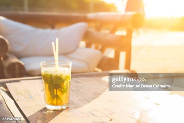 mojito - patio table stock pictures, royalty-free photos & images