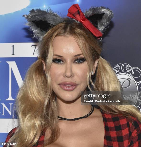 Kennedy Summers arrives at the 2017 MAXIM Halloween Party at LA Center Studios on October 21, 2017 in Los Angeles, California.