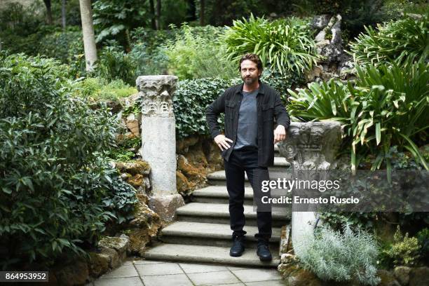 Actor Gerard Butler attends a photocall for Geostorm at Hotel De Russie on October 22, 2017 in Rome, Italy.