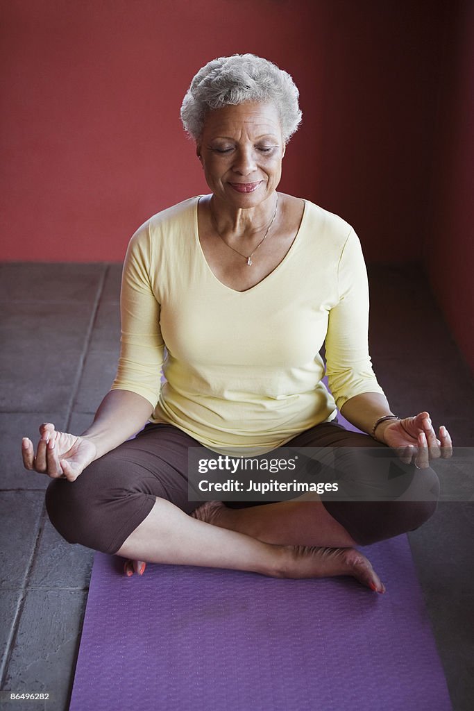 Woman doing yoga