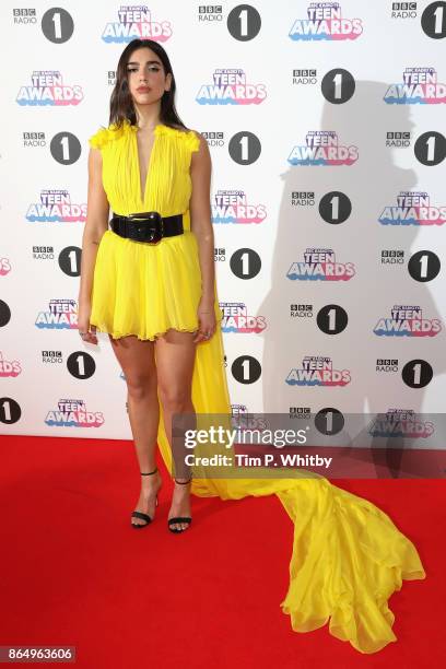 Dua Lipa attends the BBC Radio 1 Teen Awards 2017 at Wembley Arena on October 22, 2017 in London, England.