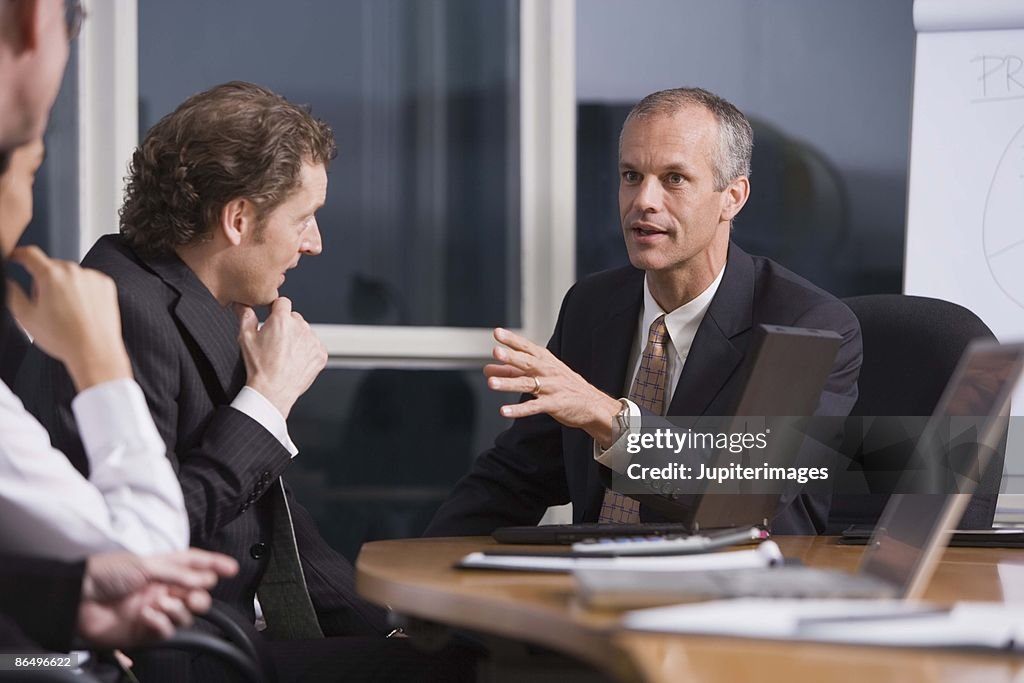 Businessmen in meeting