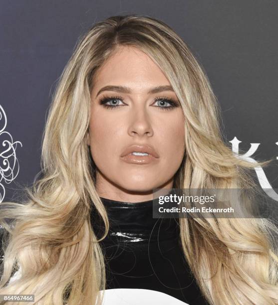 Barbie Blank arrives at the 2017 MAXIM Halloween Party at LA Center Studios on October 21, 2017 in Los Angeles, California.