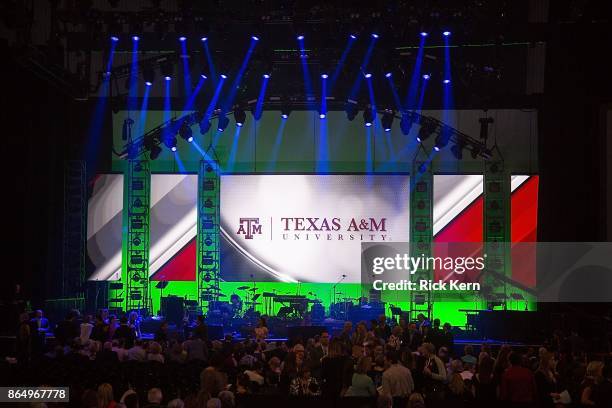 General view of atmosphere during the 'Deep from the Heart: The One America Appeal Concert' at Reed Arena on the campus of Texas A&M University on...