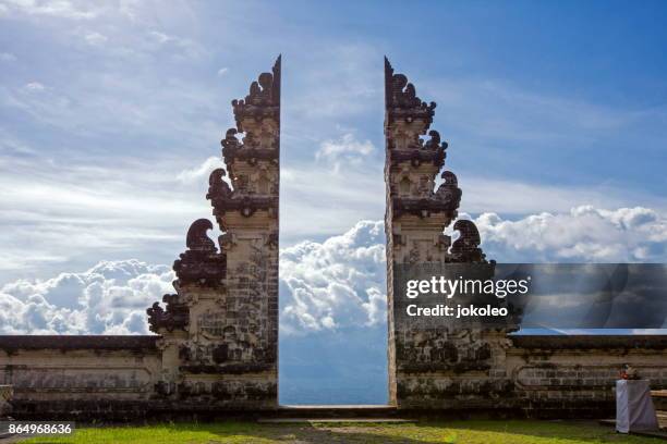 gateaway to heaven, pura lempuyang, bali, indonesia - ubud stock pictures, royalty-free photos & images