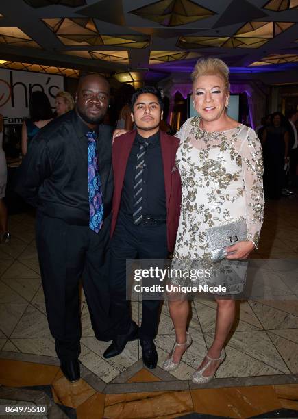 Activist, Bamby Salcedo with guest attends the 2nd Annual TransNation Festival Closing Gala "Eleganza" at Cicada on October 21, 2017 in Los Angeles,...