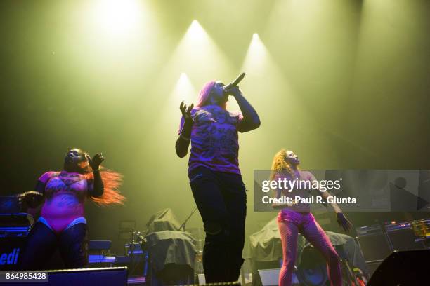 Big Freedia performs on stage at the Coca-Cola Roxy on October 21, 2017 in Atlanta, Georgia.