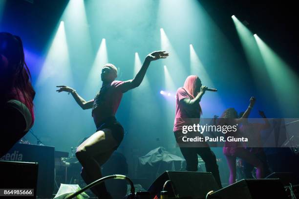 Big Freedia performs on stage at the Coca-Cola Roxy on October 21, 2017 in Atlanta, Georgia.