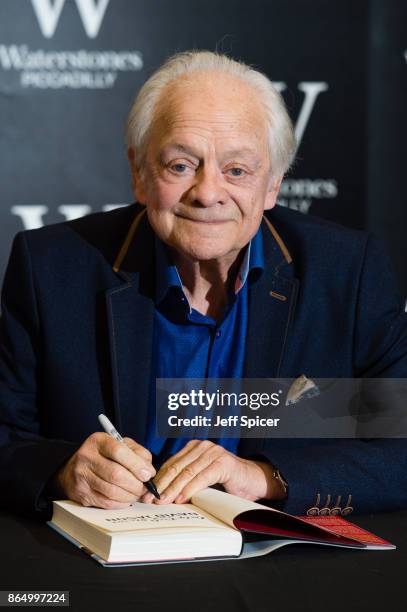 David Jason signs copies of his new book 'Only Fools and Stories' at Waterstones Piccadilly on October 22, 2017 in London, England.