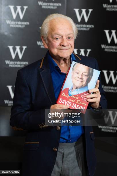 David Jason signs copies of his new book 'Only Fools and Stories' at Waterstones Piccadilly on October 22, 2017 in London, England.